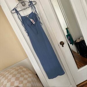 Jessica Simpson Blue Maxi Dress Sz XS